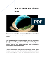 Receta Para Construir Un Planeta Como La Tierra