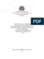 18 Normas para La Aprobacion de Carreras de Ingenieria