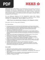 HEKS Finance Delegate Philippines 