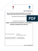 Diseño y Construcción de Probador de Alternadores y Motores de Arranque Para Vehículos