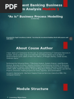 Business Process Modelling "As Is"