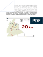 Proceso para realizacion de ampliacion metrobus liena 6