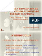 Análisis y proyección demanda energía eléctrica Oruro S.A