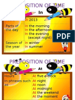 Prepositions of Time and Place Guide
