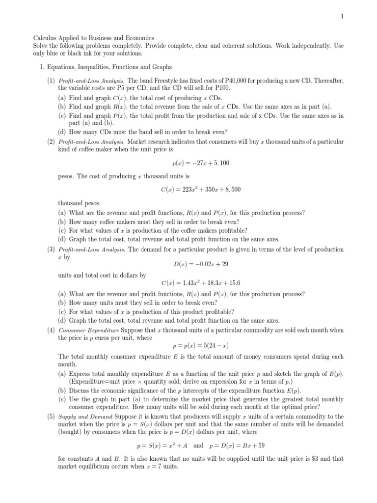 Calculus_for_Bus_and_Econ_Sample.pdf | Demand | Price Elasticity Of Demand