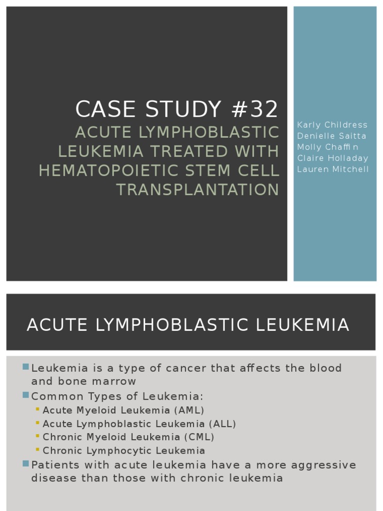 case study on leukemia slideshare