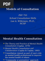 Models of Consultation