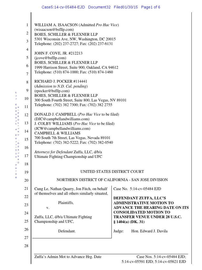 Motion To Advance Hearing Common Law Government