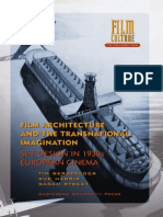Film Architecture and The Transnacional Imagination - Set Design in 1930s European Cinema