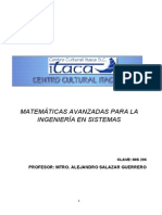 Matemáticas avanzadas para Sistemas Tema 1 