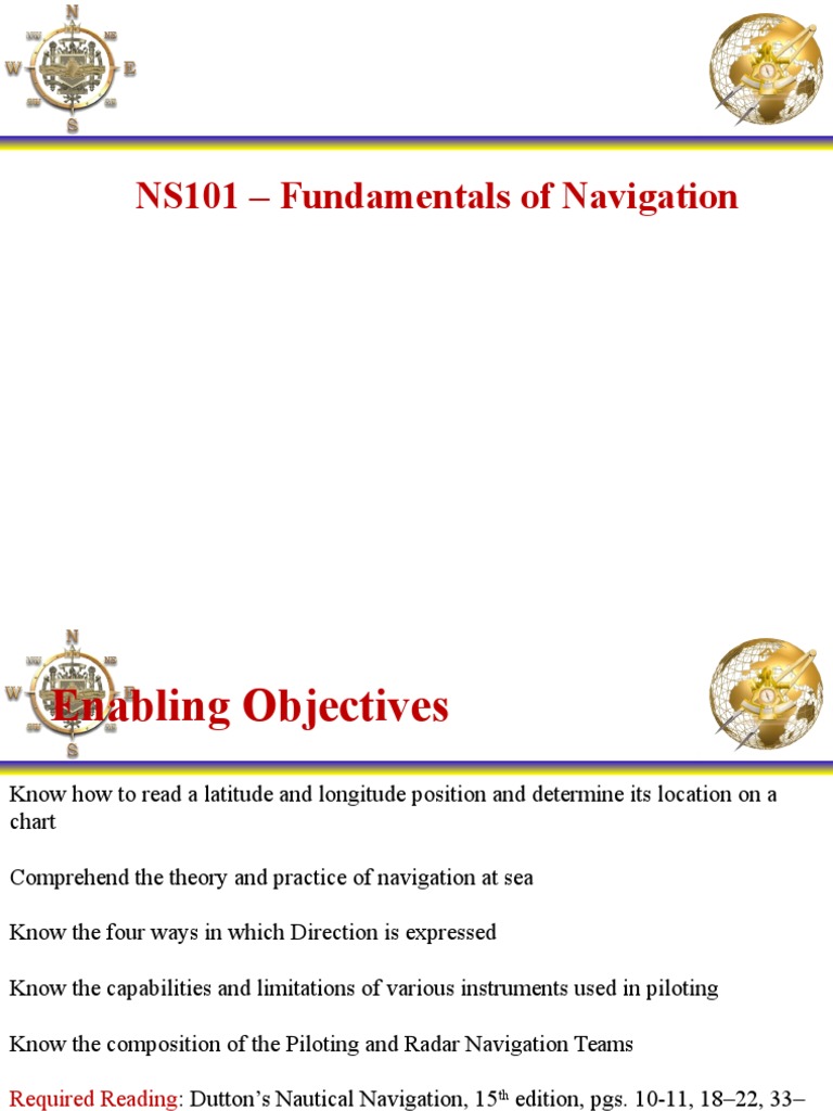 Navigation Fundamentals: Charting Basics | PDF | Latitude | Navigation