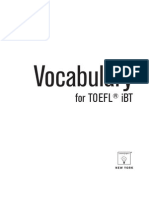 Vocabulary TOEFL Ibt