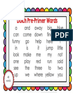 Clever Classroom BLOG FREE Dolch Word List Poster BUNDLE PDF