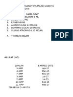 Daftar Obat Emergency Igd Siti Hajar