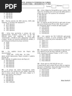 Prova Final - 3º Ano 2014