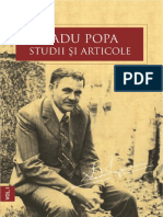 Radu Popa. Studii și Articole I. 