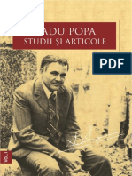 Radu Popa. Studii Și Articole I.