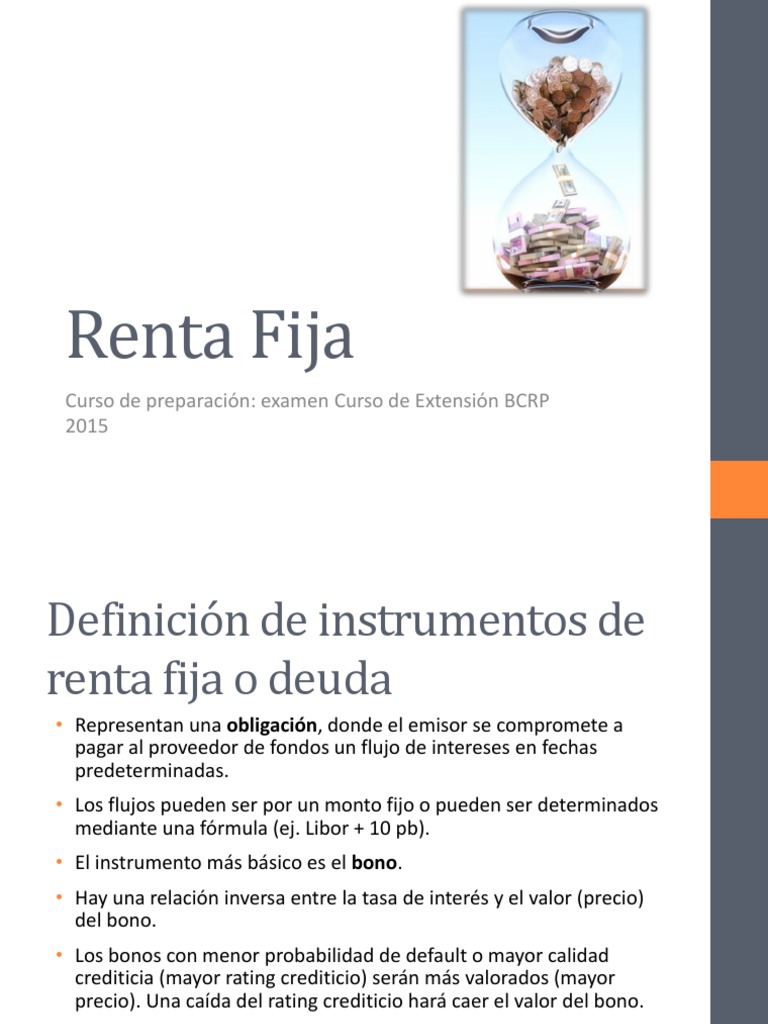 Guía Completa de Instrumentos de Renta Fija | PDF | Renta Fija | Opción ...
