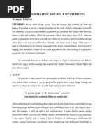 Download Right To Information Essay by RimshaDeewan SN254661599 doc pdf