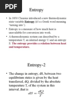 Entropy: The Entropy Provides A Relation Between Heat and Temperature