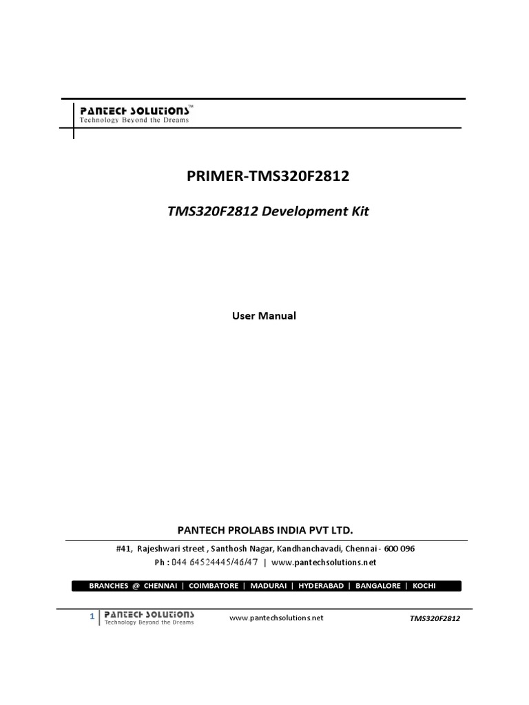 Dsp 2812 Manual Pdf Booting Read Only Memory