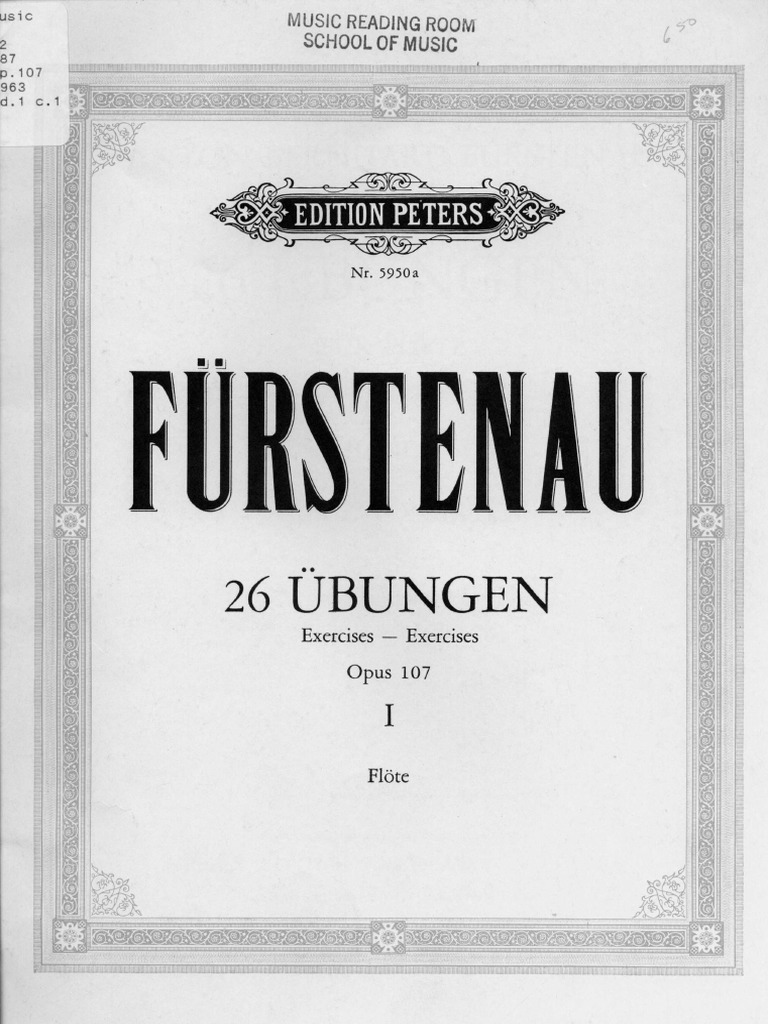 Furstenau Op.107 Exercises and Studies Flute PDF