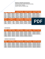 RSPP Printing Pricelist