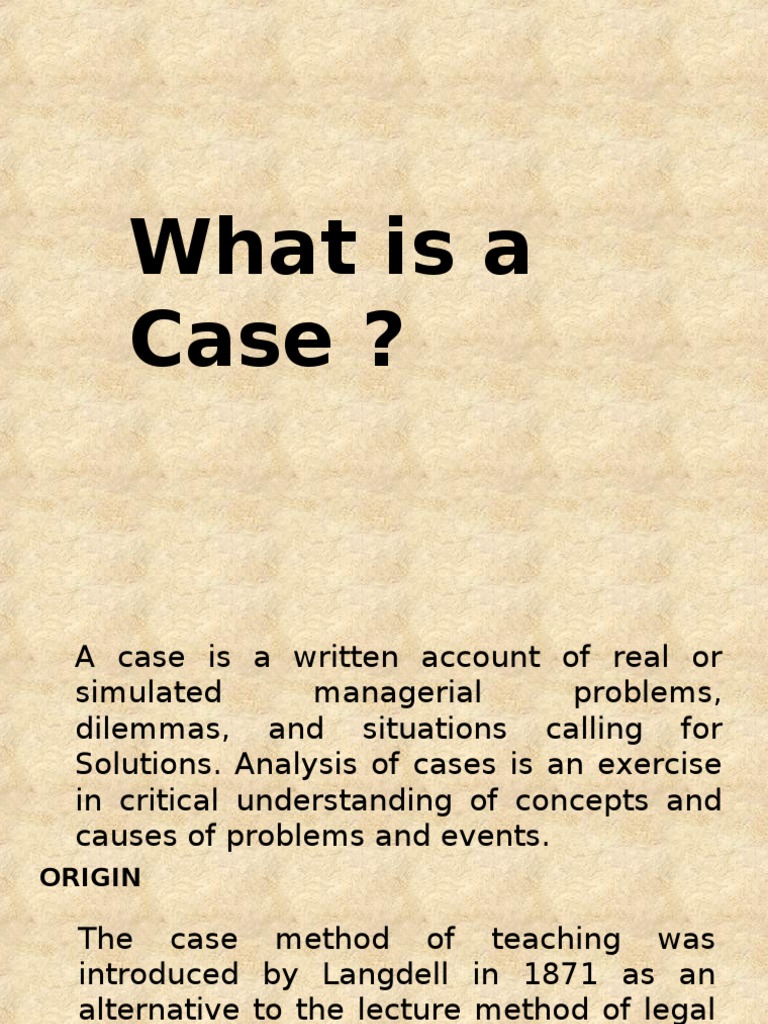Case Study PDF Decision Making Case Study