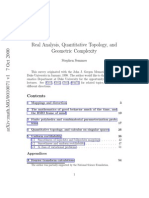 Real Analysis, Quantitative Topology, And Geometric Complexity - S. Semmes