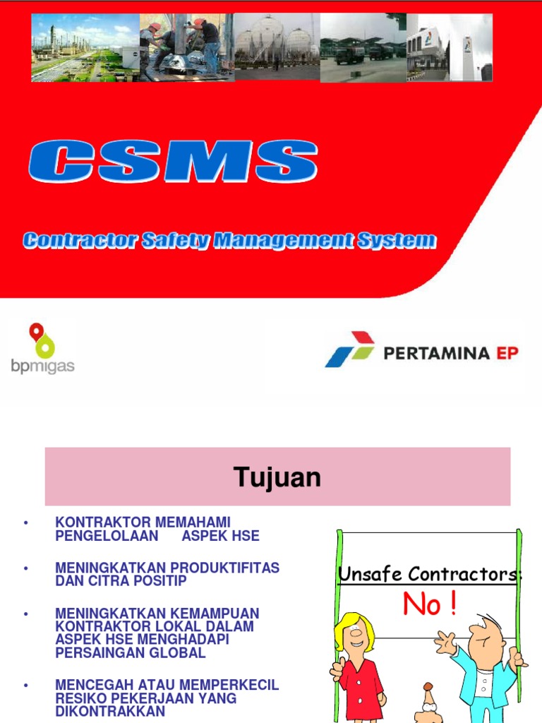 Contoh Dokumen CSMS Pertamina Lengkap | PDF
