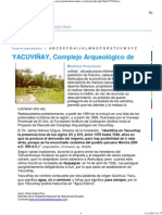 Enciclopedia Del Ecuador - Efrén Avilés Pino - YACUVINAY, Complejo Arqueológico de PDF