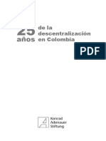 25 Años de La Descentralización en Colombia