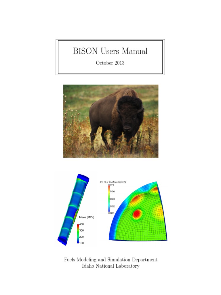 BISON User Manual Overview | PDF | Boundary Value Problem | Gases