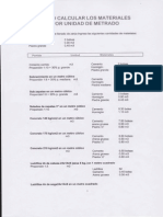 Para Calcular Materiales Por Unidad