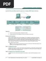 Lab 6.2.8 Password Recovery Procedure On A Catalyst 2900 Series Switches