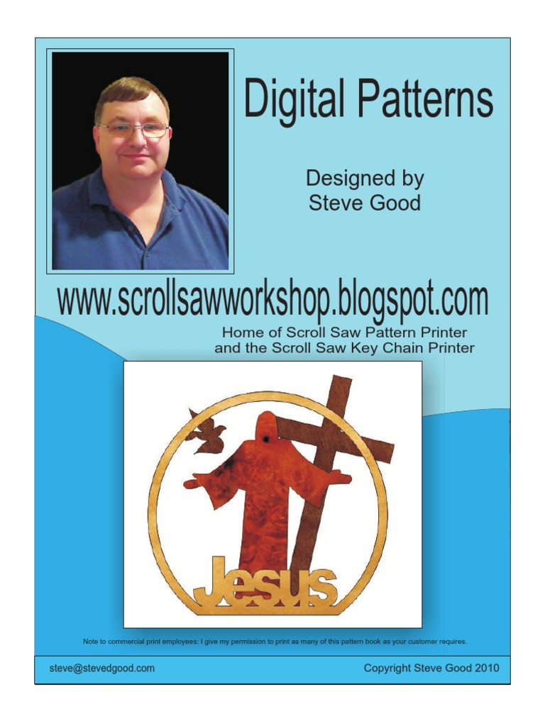 Jesus Scroll Saw Pattern Guide | PDF | Computers