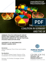 The Politics of Coalition in Germany and The Uk: Call For Papers