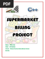 Supermarket Billing Project