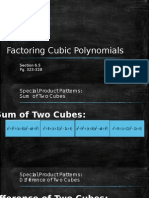 6 5 Factoring Cubic Polynomials