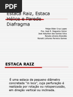 Estaca Raiz, Estaca Hélice e Parede Diafragma
