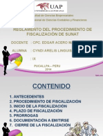 Diapositiva Reglamento Del Procedimiento de Fiscalización de Sunat