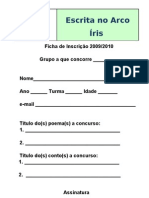 Concurso Ficha de Inscrição