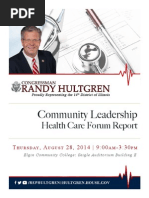 Community Leadership Health Care Forum Report