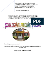 Concurs SC 11 Buzau PDF