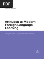 Brendan Bartram Attitudes To Modern Foreign Language Learning Insights From Comparative Education Continuum 2010