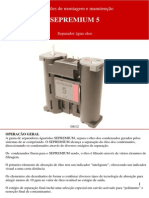 Instruções de montagem e manutenção SEPREMIUM 5 