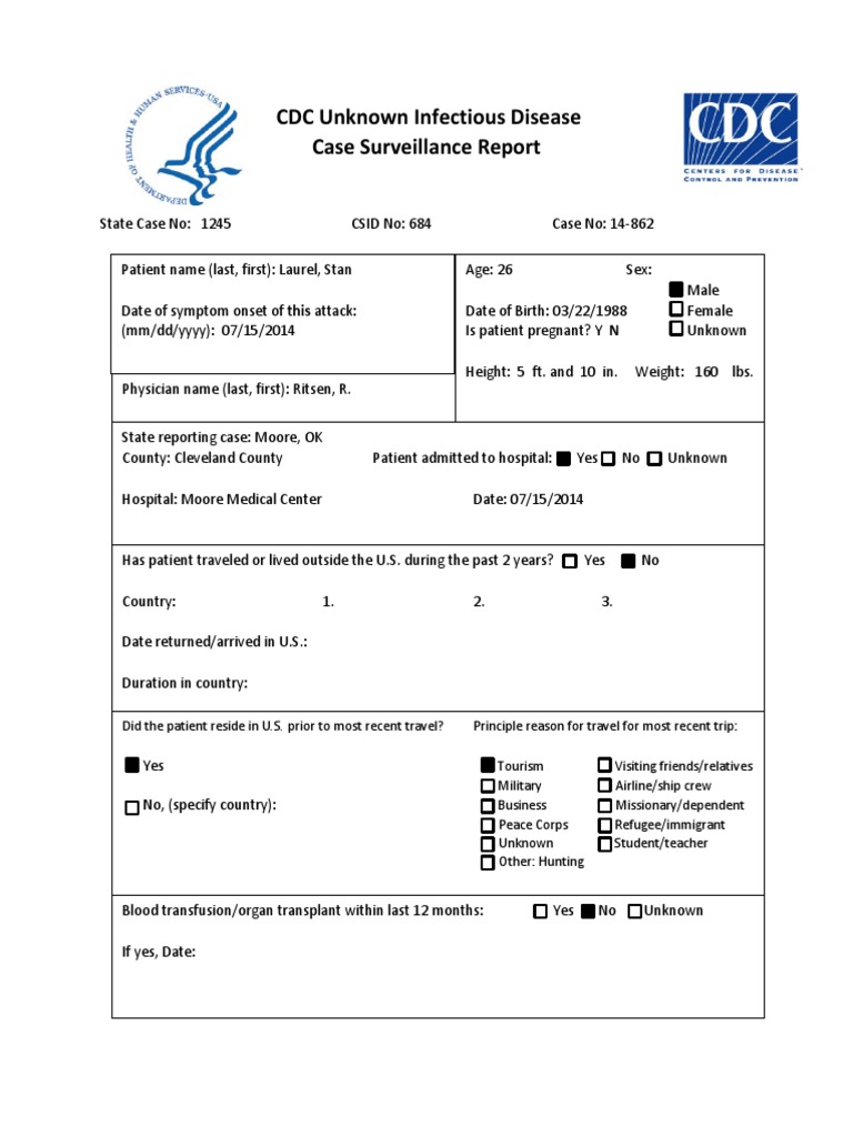 Stan Laurel Full CDC Case Report | PDF | Social Science