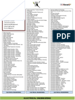 Electrical Engineering University List Final