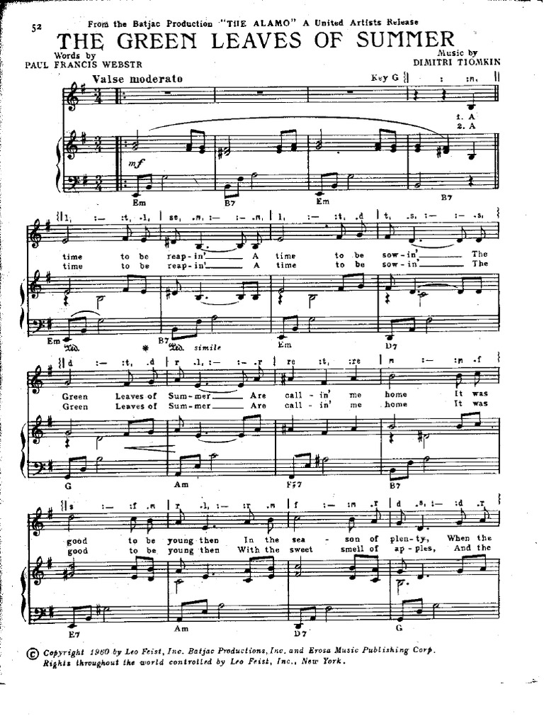 The Green Leaves of Summer PDF