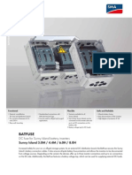 External DC fuse board for Sunny Island battery inverters